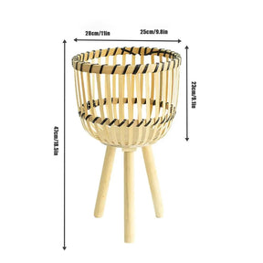 Cachepot em Fibra de Bambu Natural