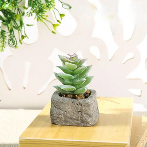 Suculenta Artificial Estilo Bonsai