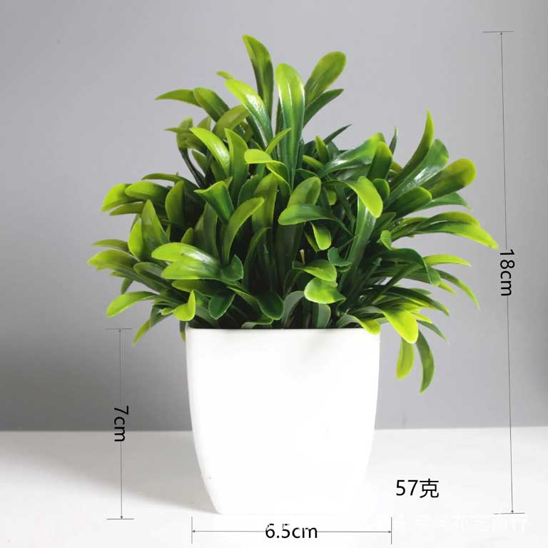 Arranjo de Plantas Artificiais Decorativas em Vaso Branco